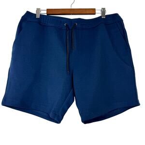 Unison Navy Blue Casual Pull On Shorts NWT Size Large